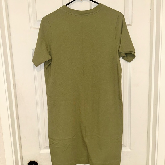 Everlane Women Olive Green T-Shirt Dress Size S - Picture 5 of 7